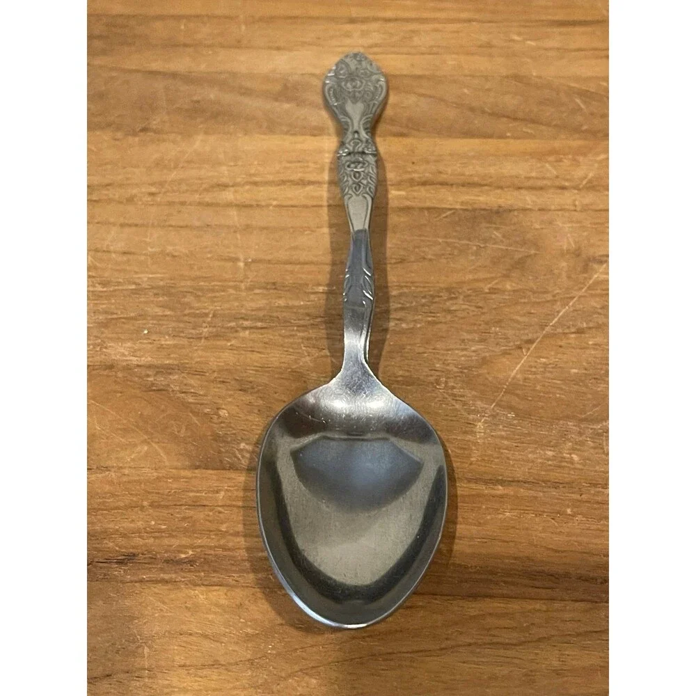 Orleans silver stainless serving spoon